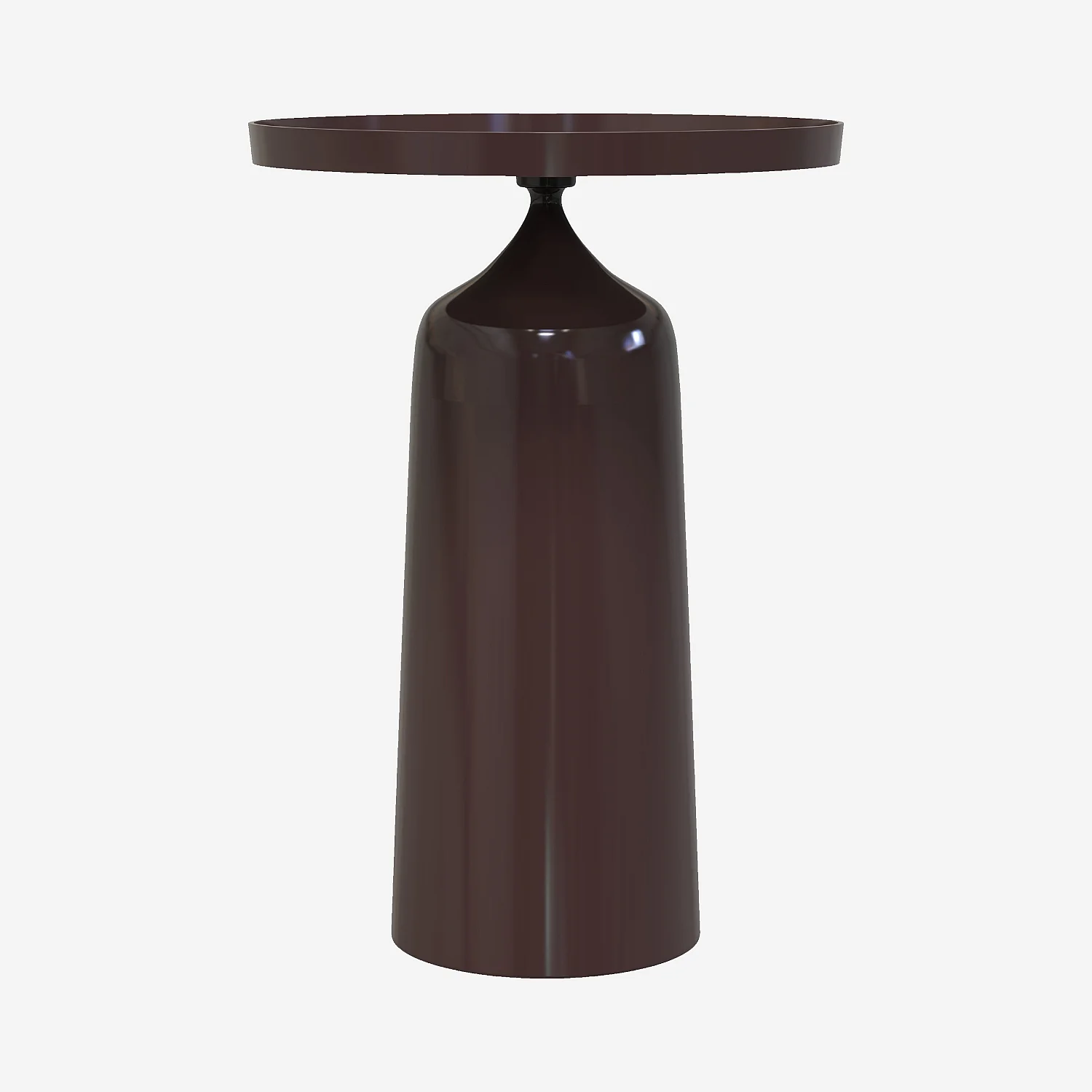 Table d'appoint en aluminium - Moka émaillé - 2