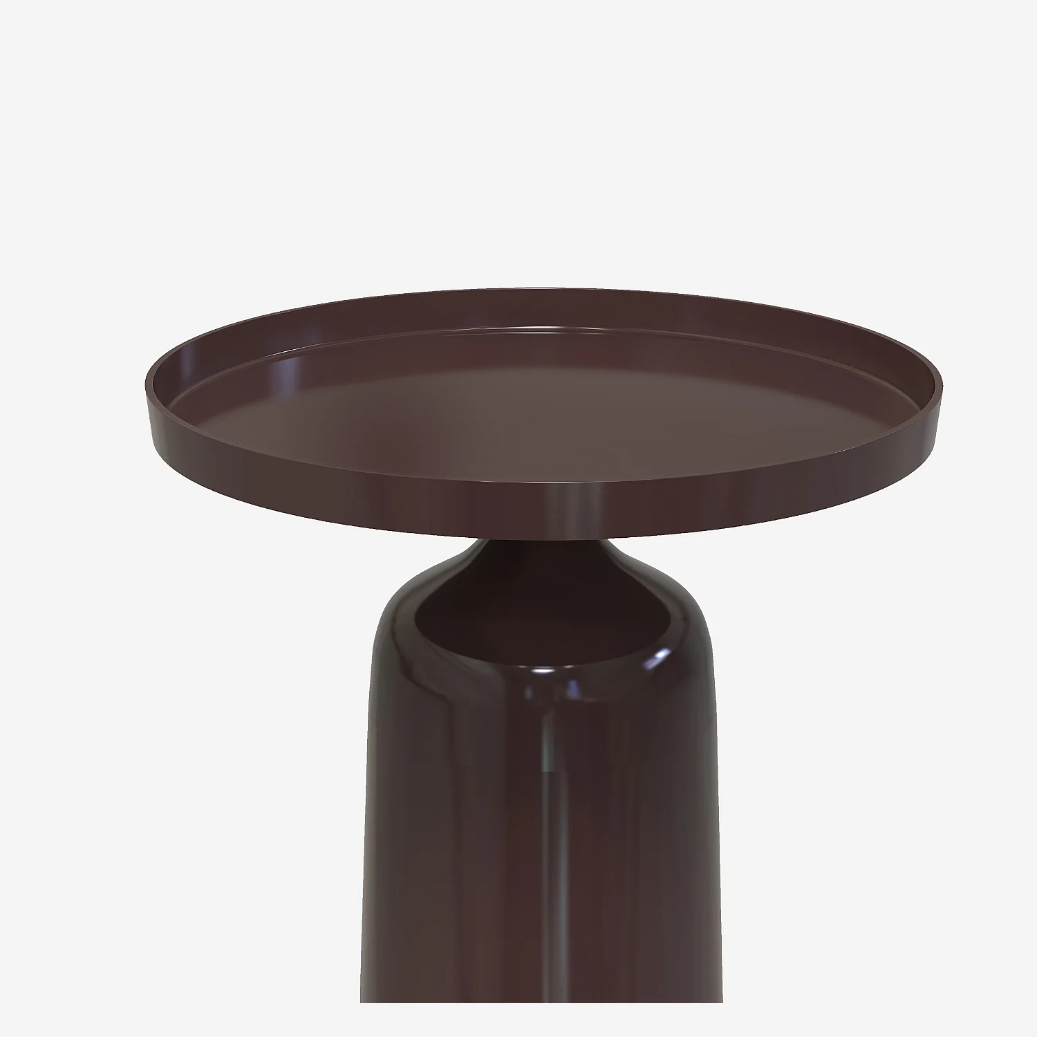 Table d'appoint en aluminium - Moka émaillé - 3