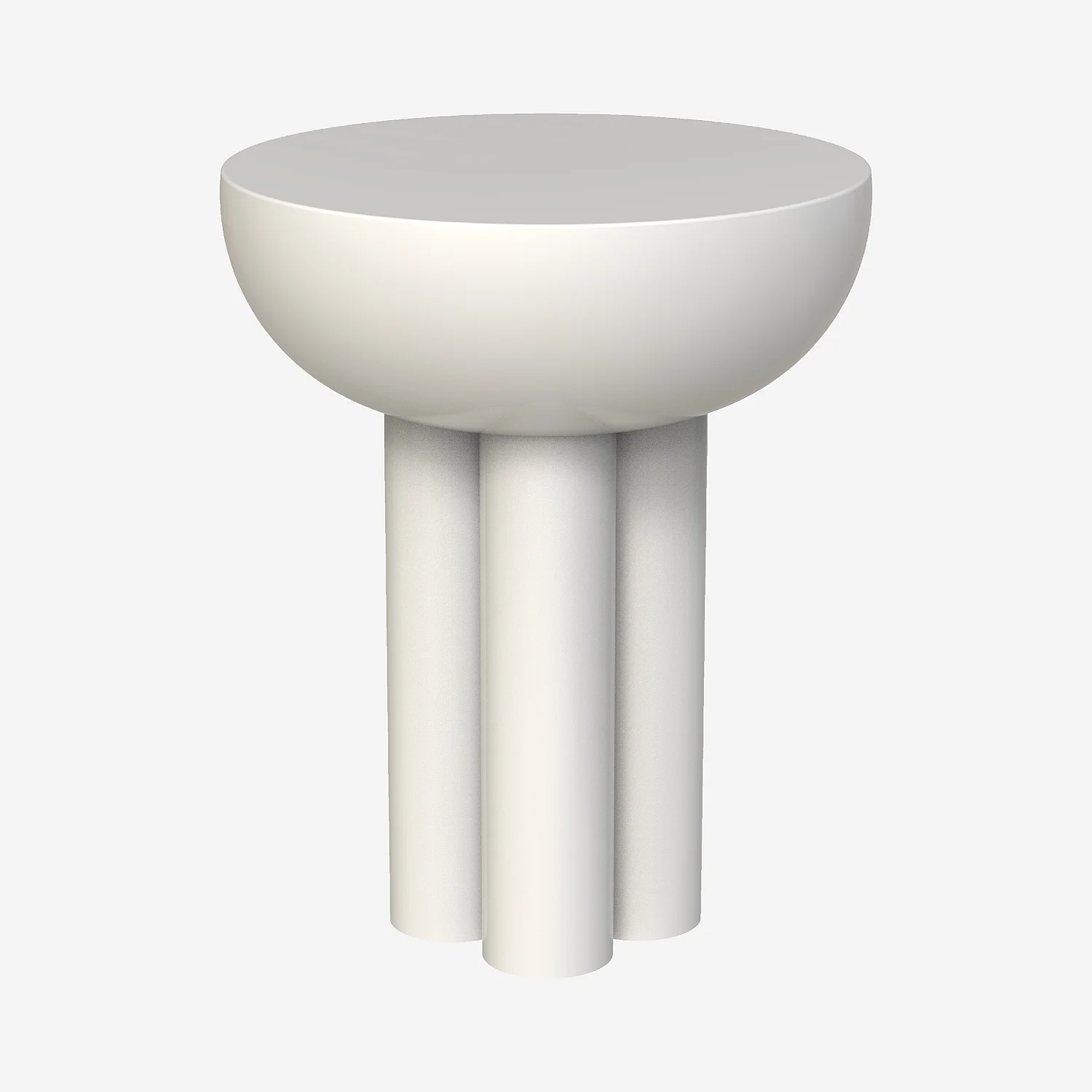 Table d'appoint en métal - Ivoire - 1