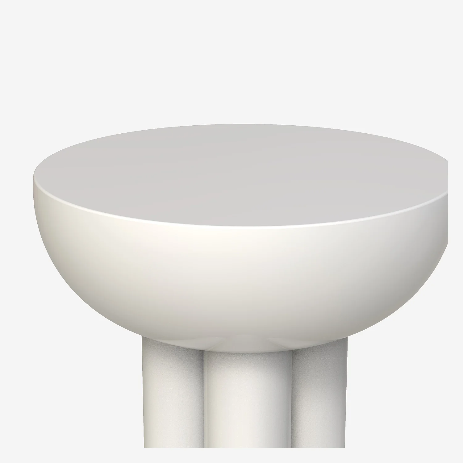 Table d'appoint en métal - Ivoire - 3