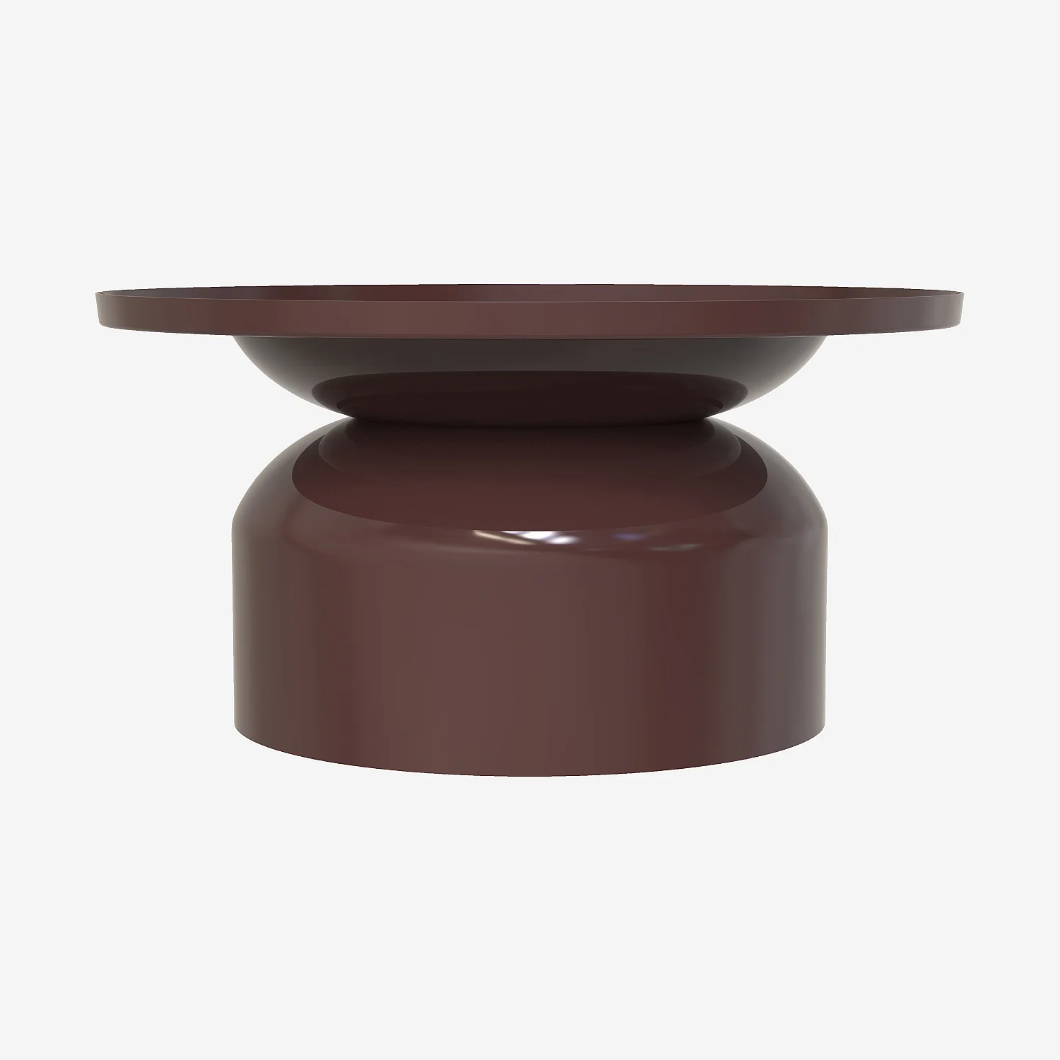 Table basse en métal - Moka émaillé - 2