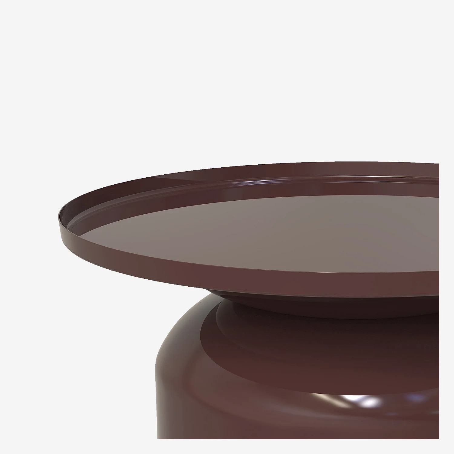 Table basse en métal - Moka émaillé - 3