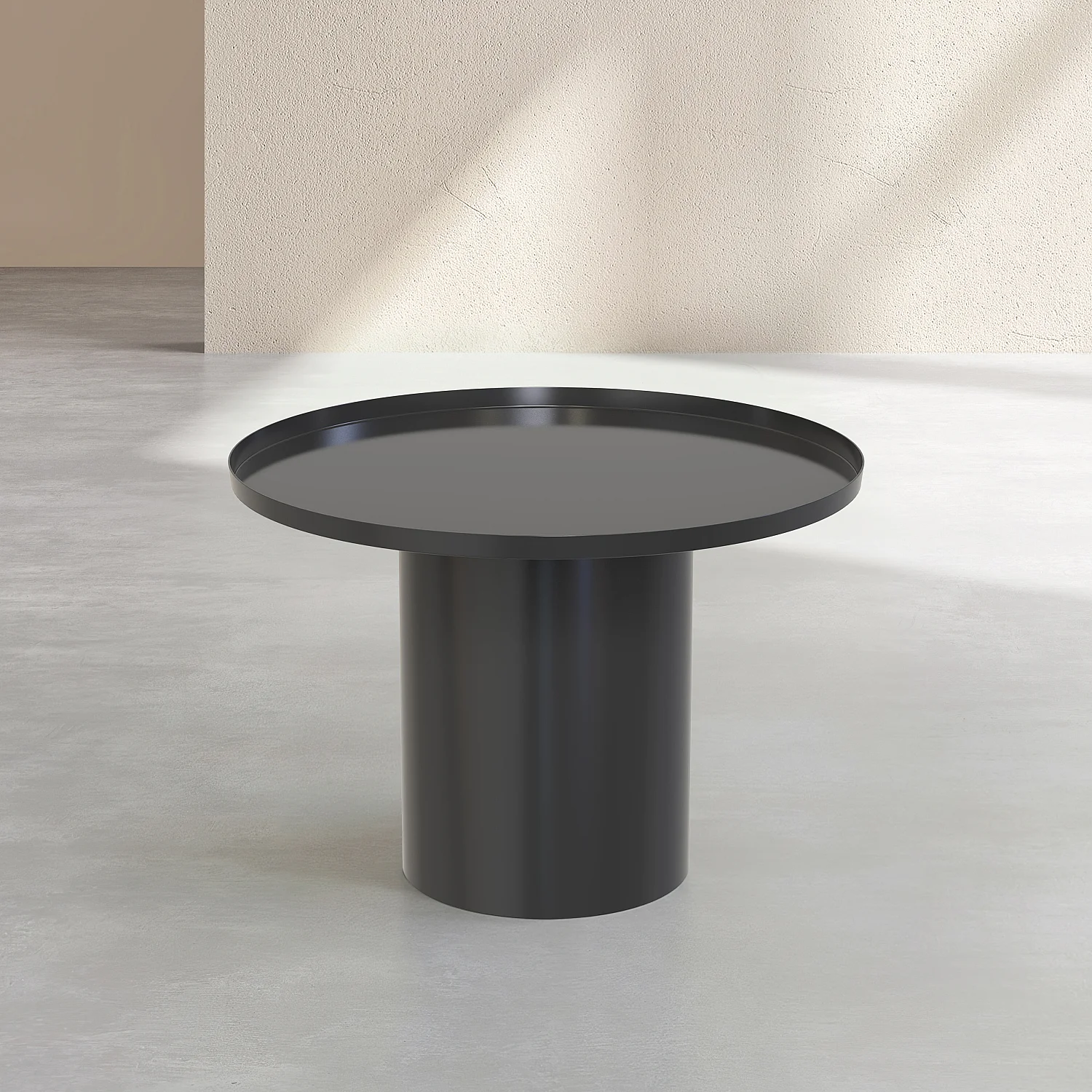 Table basse en métal - Noir mat - 3