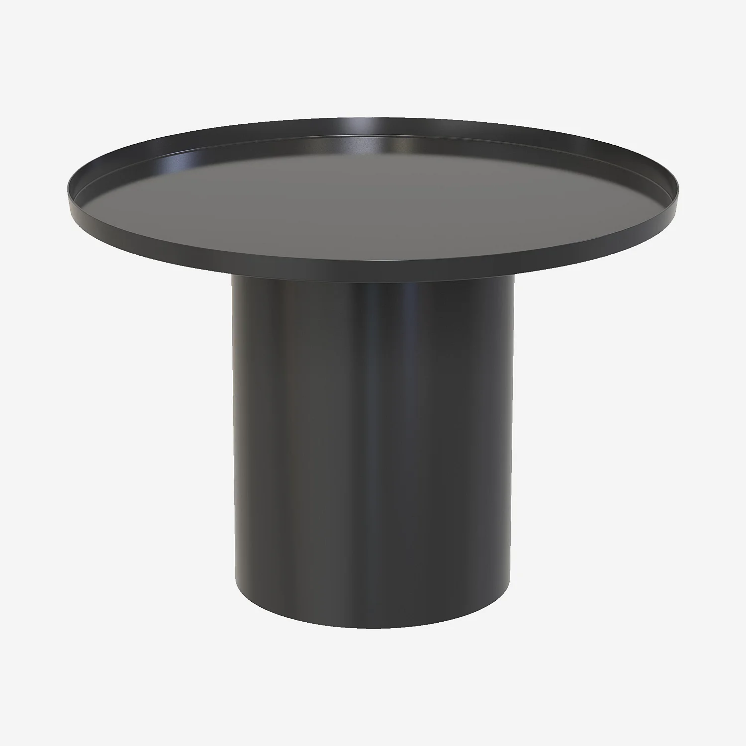 Table basse en métal - Noir mat - 2