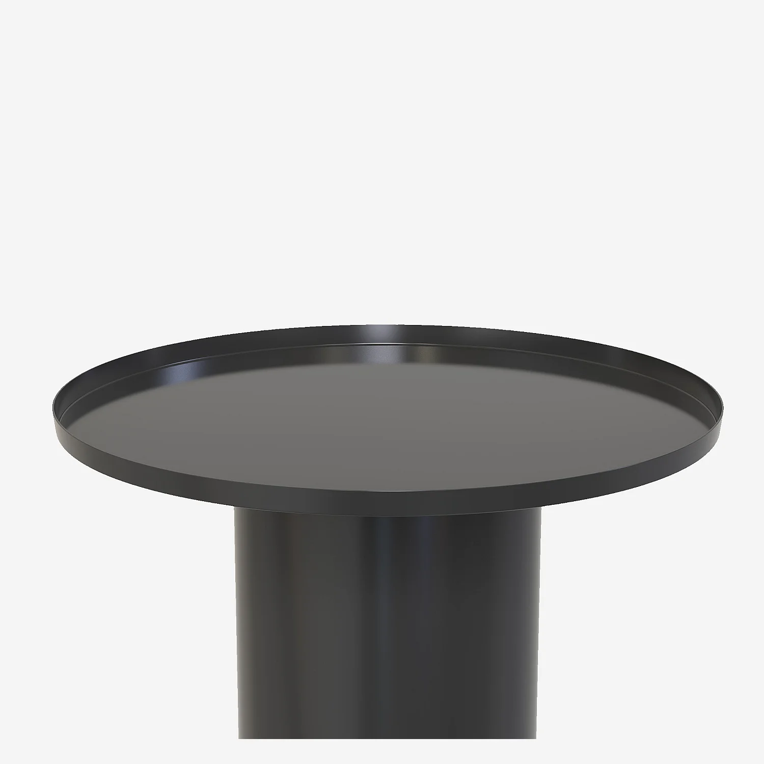 Table basse en métal - Noir mat - 4