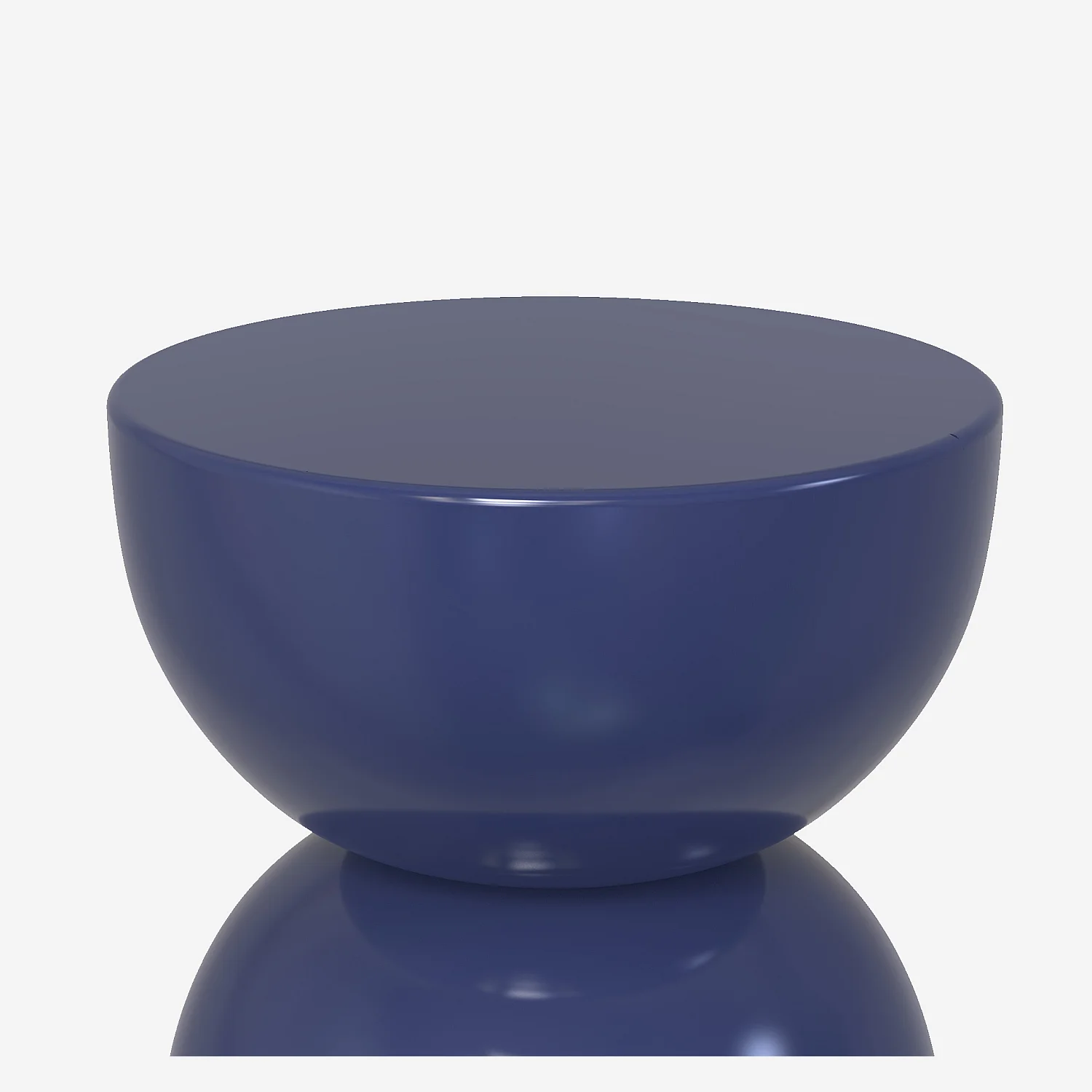 Table d'appoint en métal - Bleu myrtille mat - 4