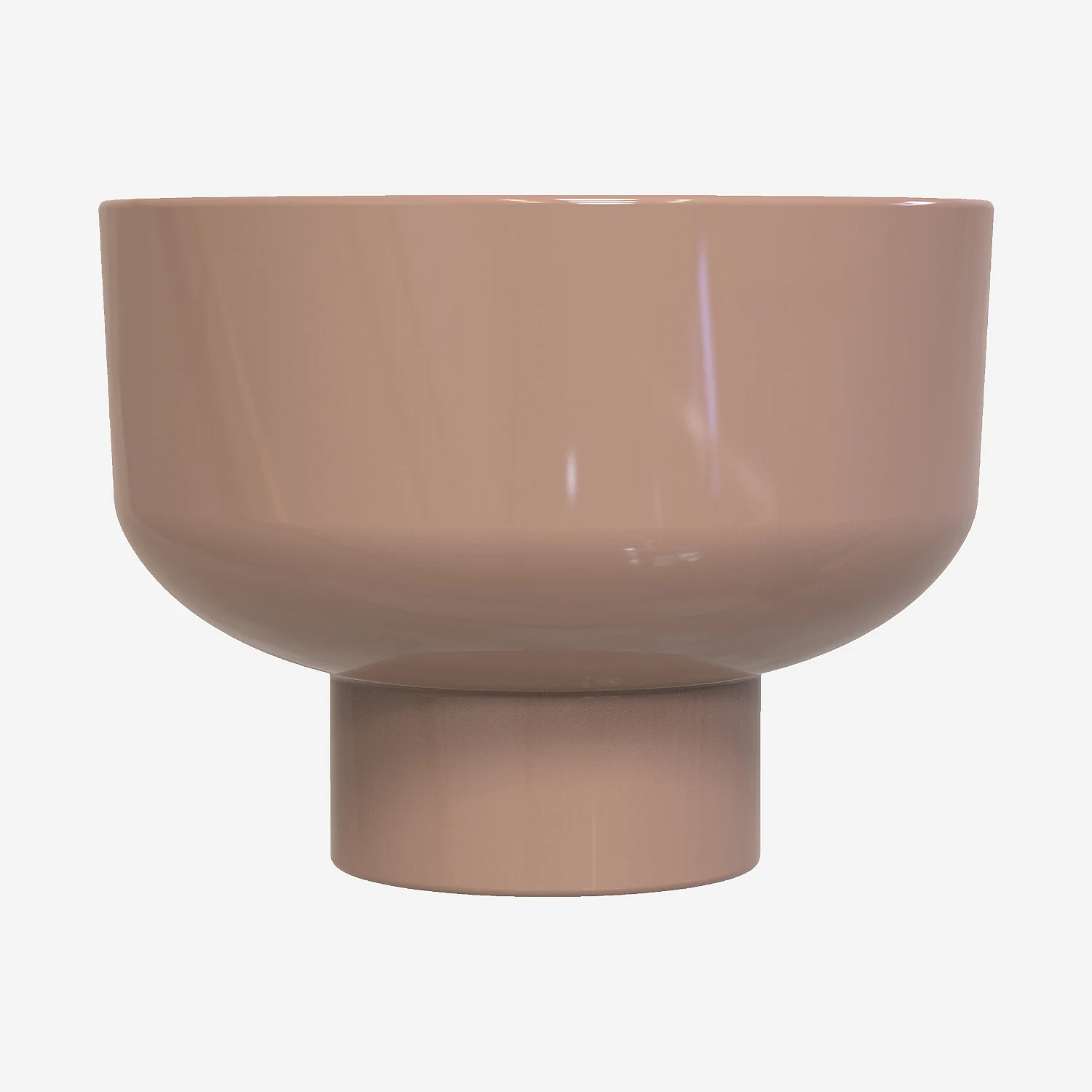 Table basse en métal - Marron glacé émaillé - 2