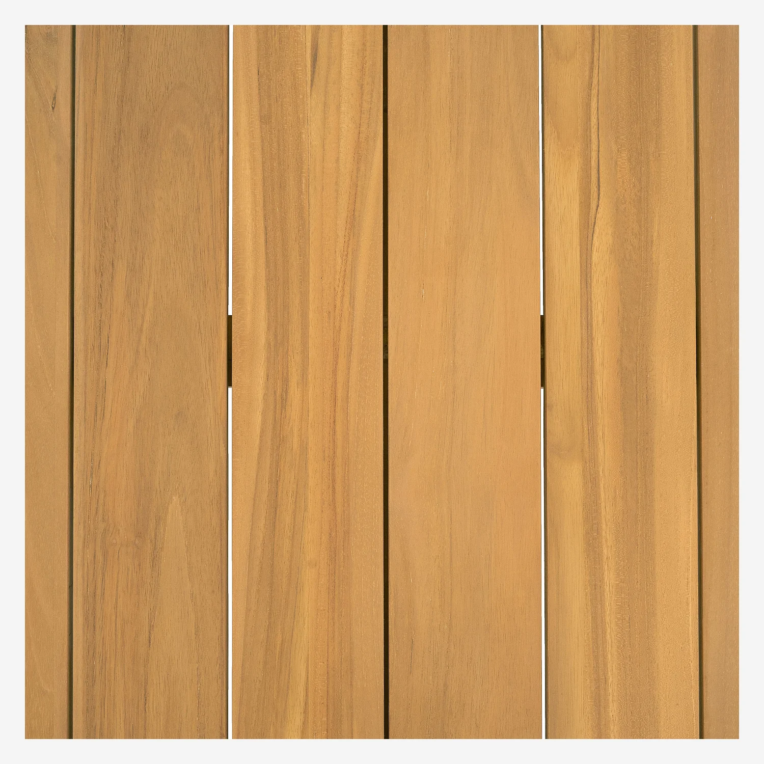 Table basse de jardin en teck massif - Naturel - 3