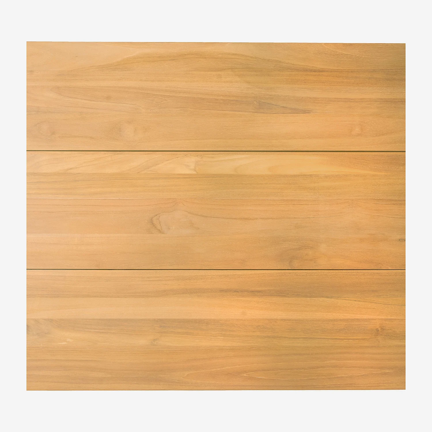 Table basse de jardin en teck massif - Naturel - 3