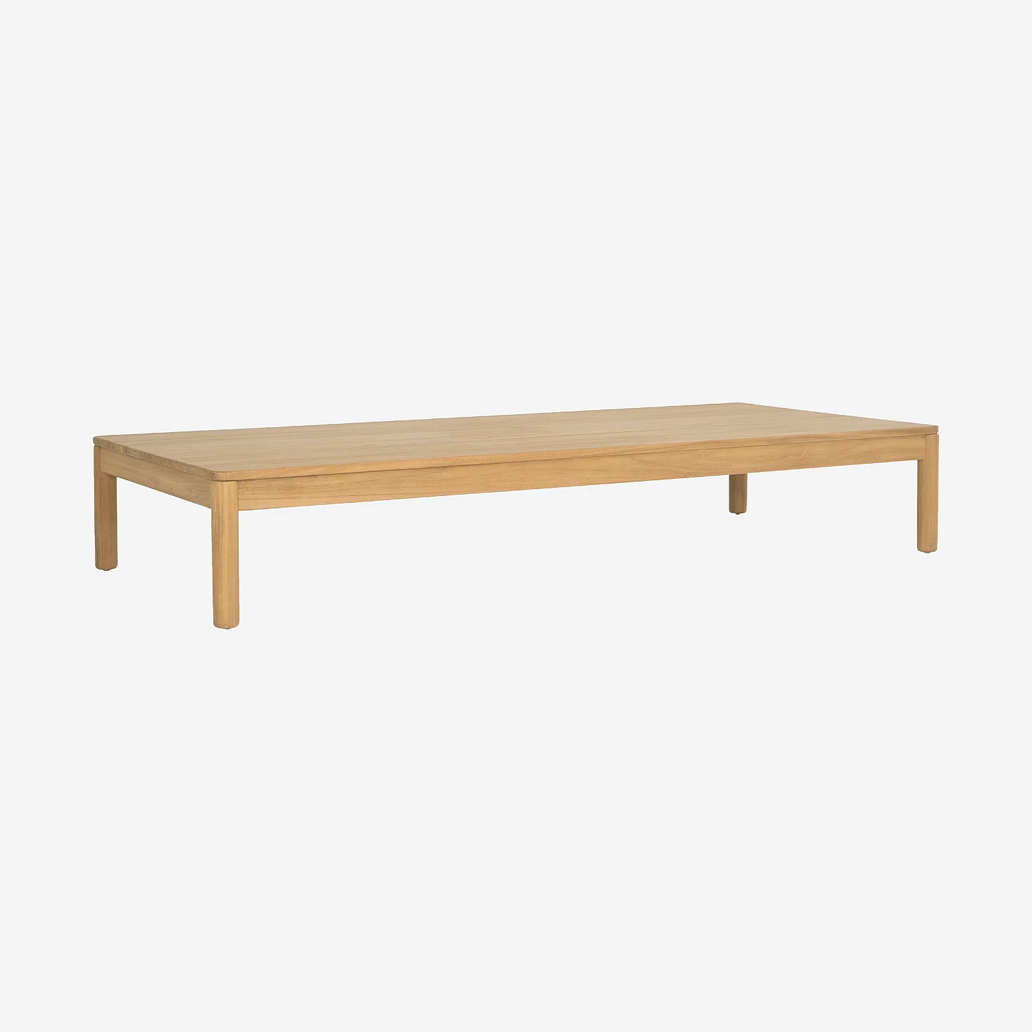 Table basse de jardin en teck massif - Naturel - 2