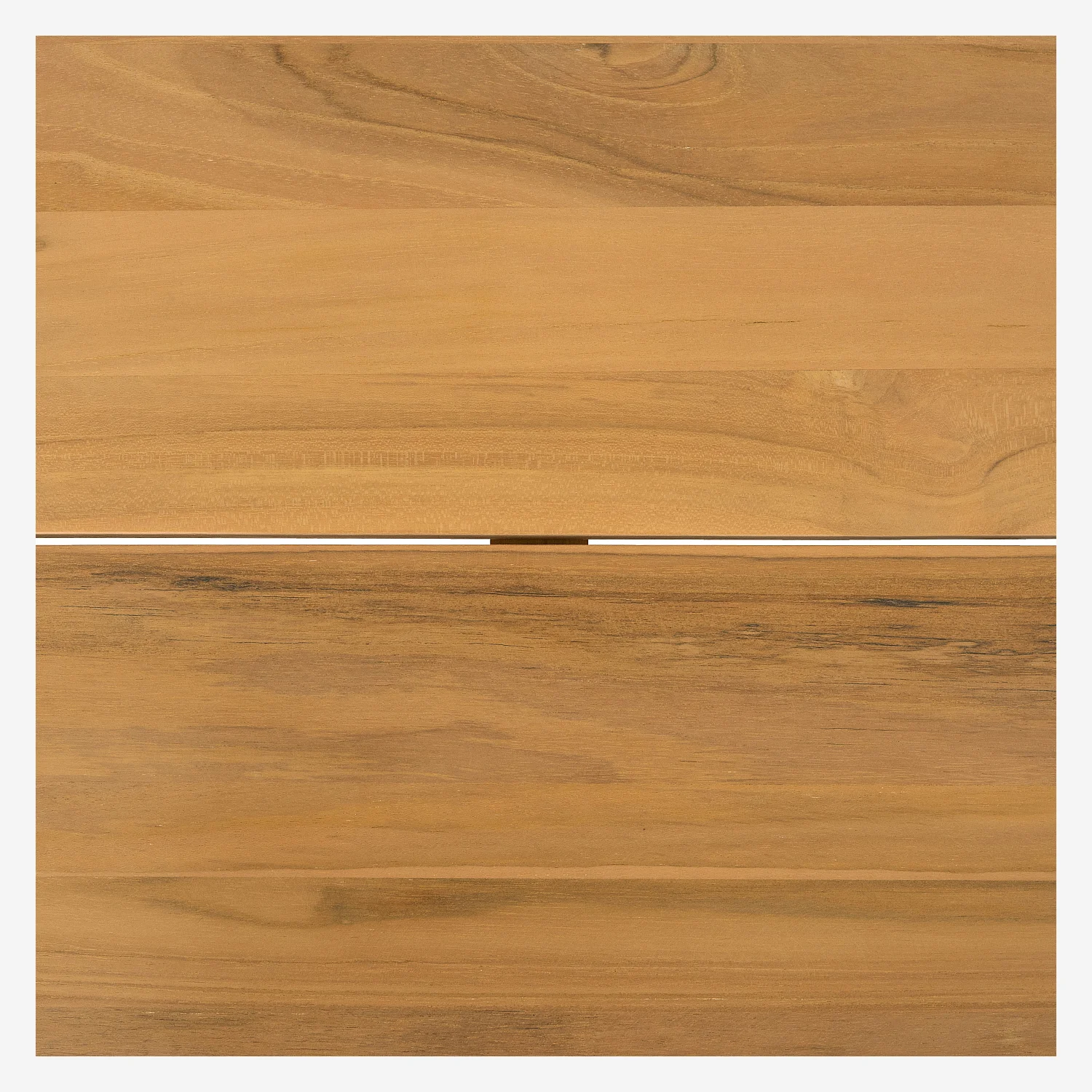 Table d’appoint de jardin en teck massif - Naturel - 3