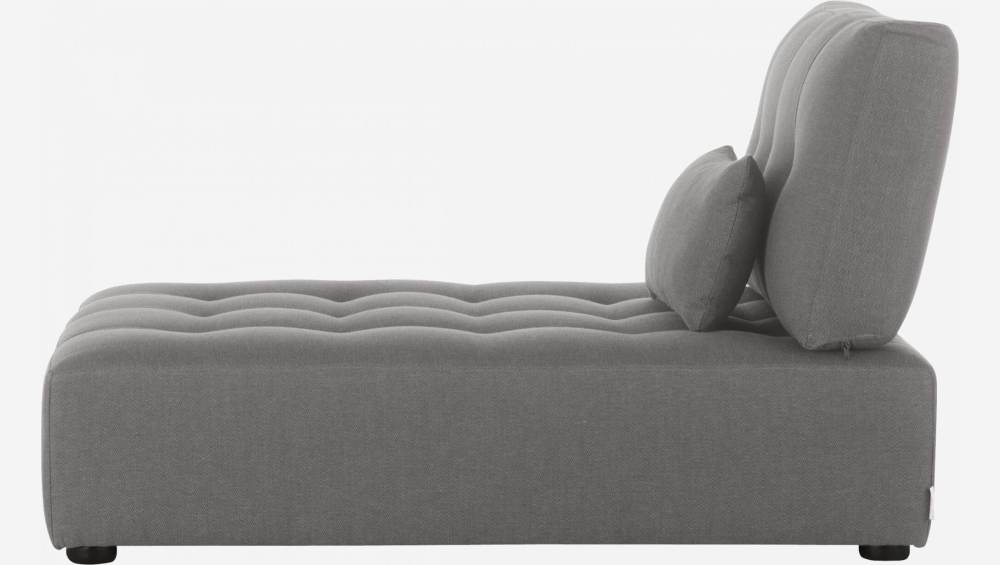 Fabric chaise longue - Grey