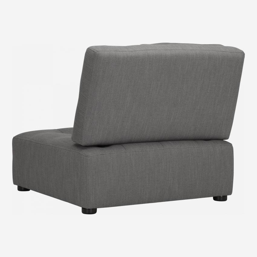 Fabric left angle chair - Grey