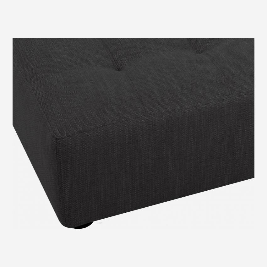 Fabric footstool - Anthracite grey