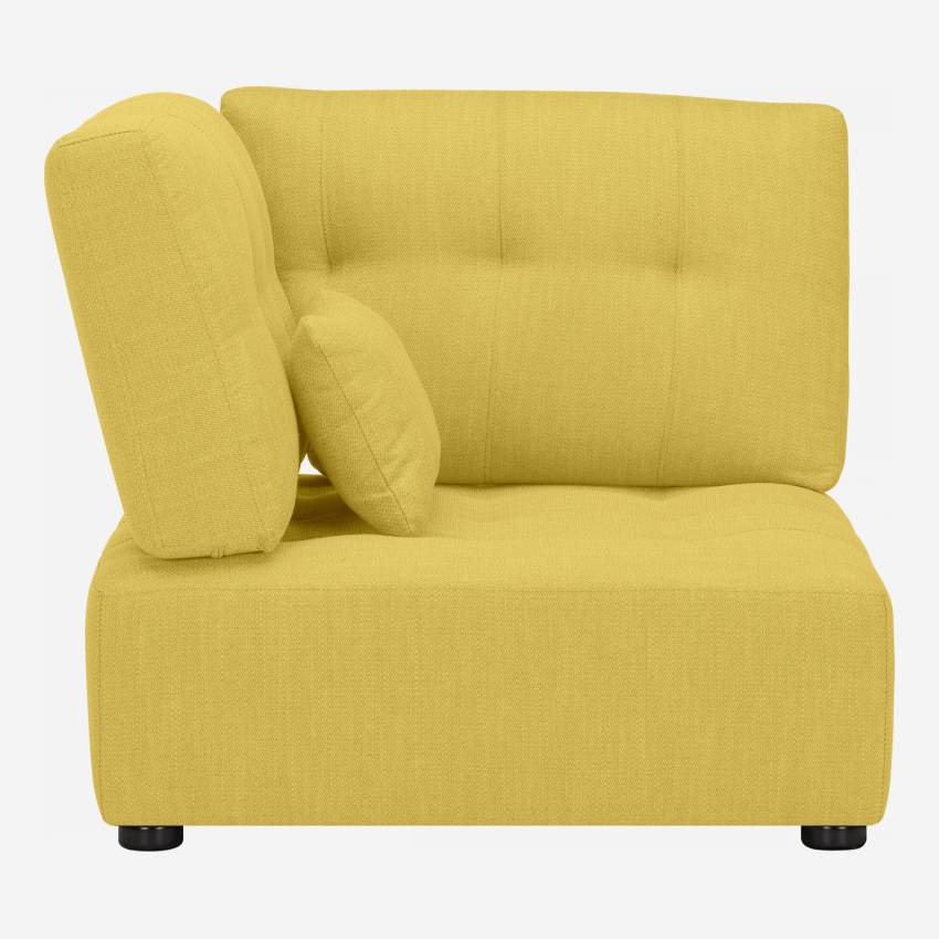 Fabric right angle chair - Mustard yellow