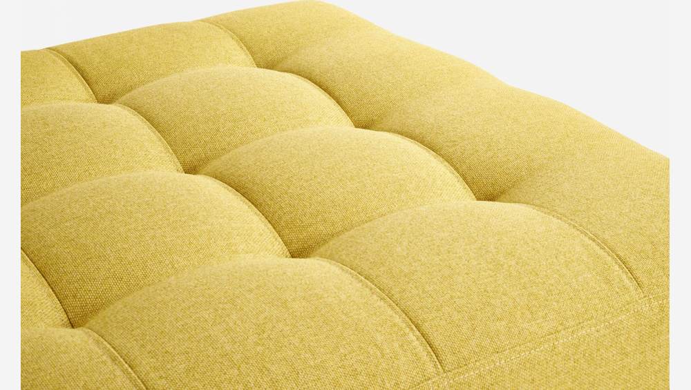 Fabric footstool - Mustard yellow