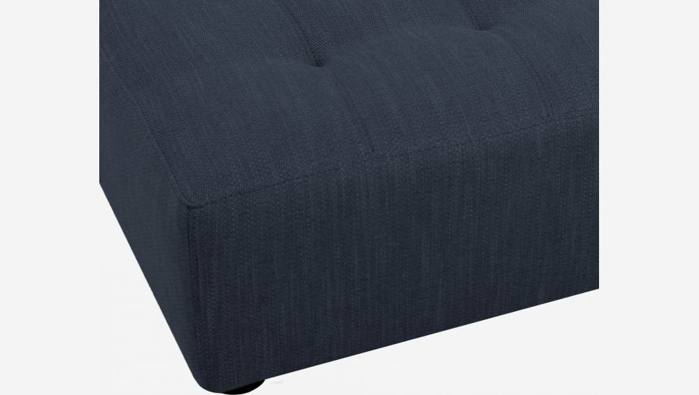 Fabric footstool - Navy blue