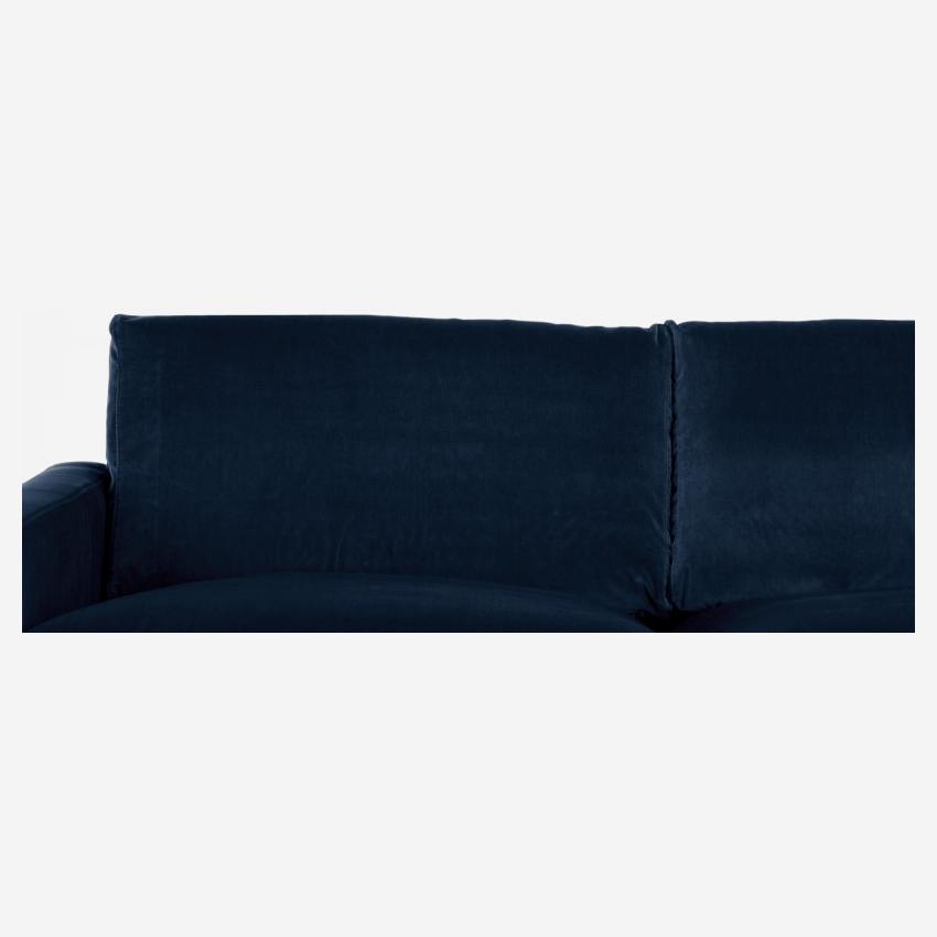 Velvet 3-seater sofa
