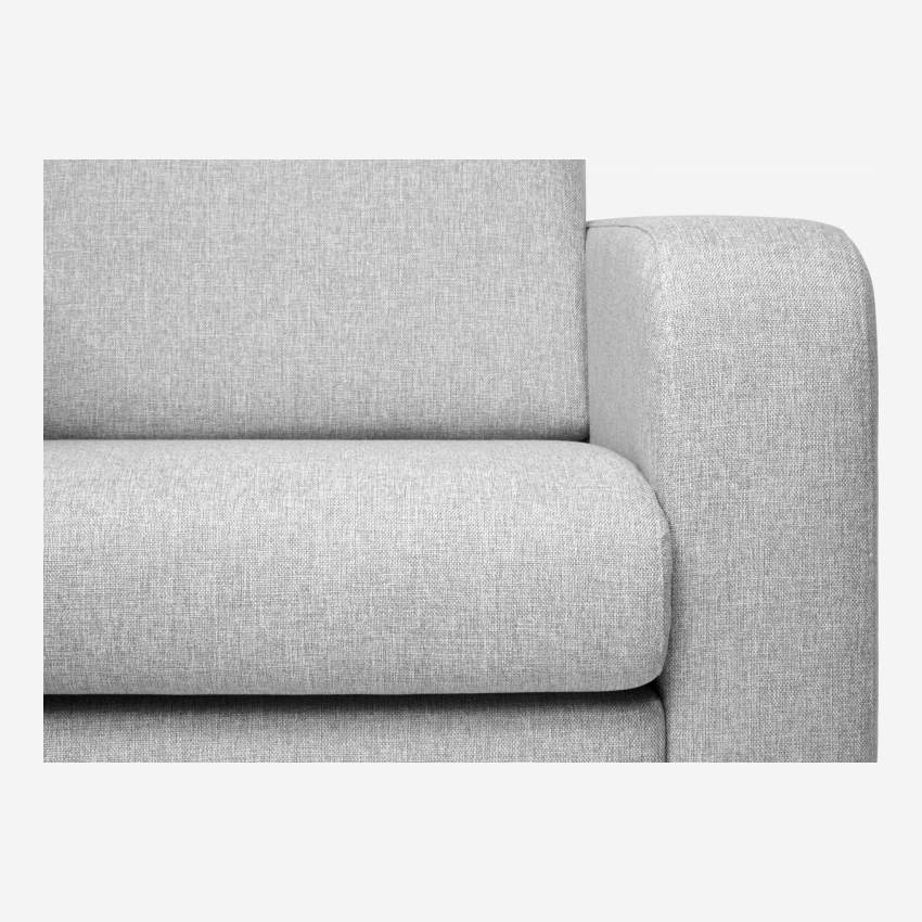 Fabric 3-Seater Sofa - Light grey