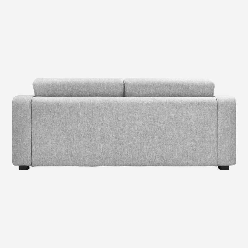 Fabric 2-Seater Sofa - Light grey