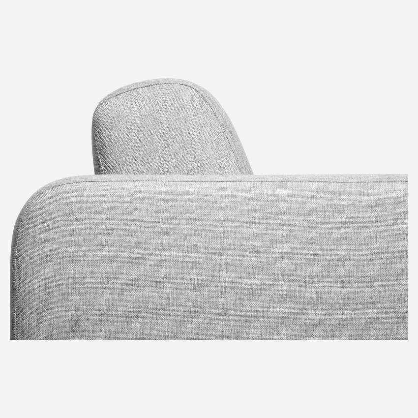 Sofá cama compacto de tela - Gris claro