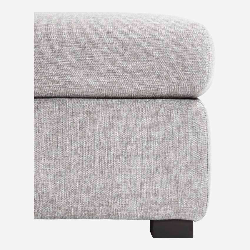 Fabric footstool - Light grey