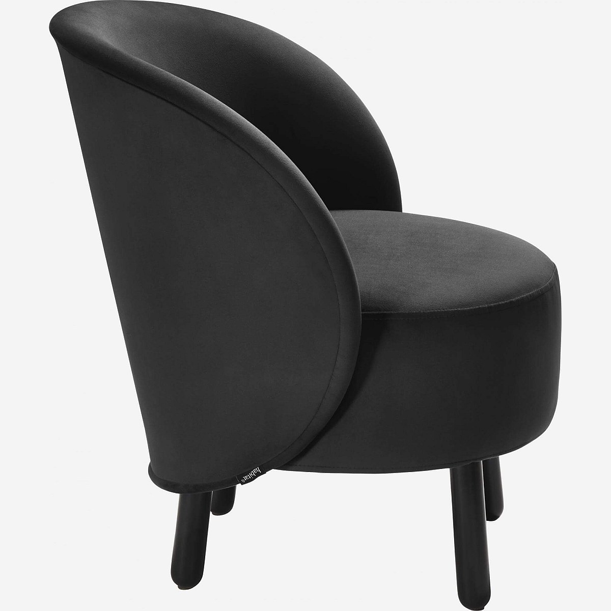 Bold - Velvet Tub Chair - Anthracite Chair - Habitat - Habitat