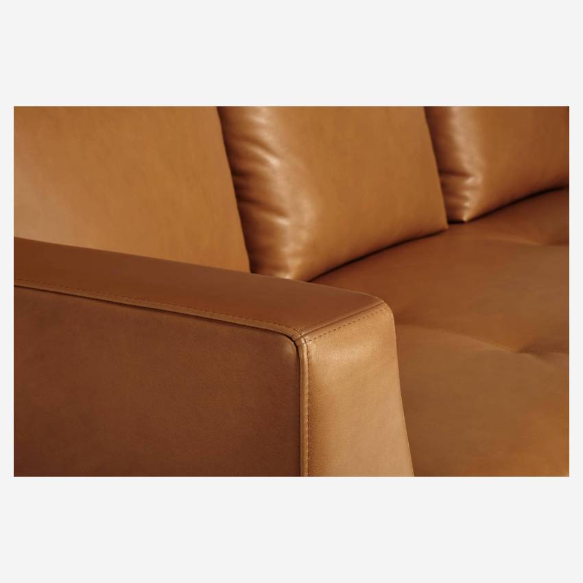 3-Sitzer-Sofa aus Vintage-Leder - Cognac
