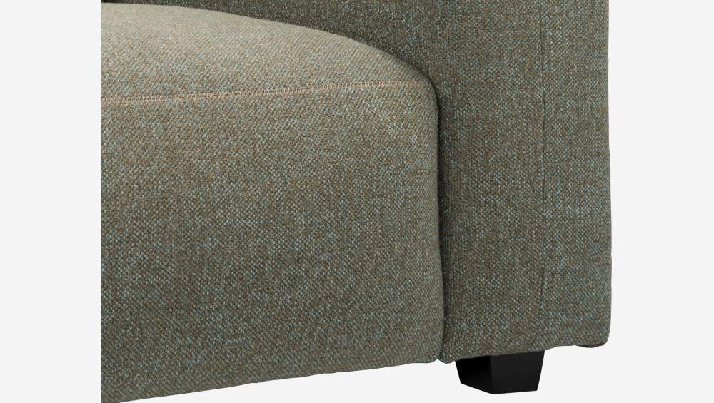 Lecce fabric 4-seater sofa - Dark grey