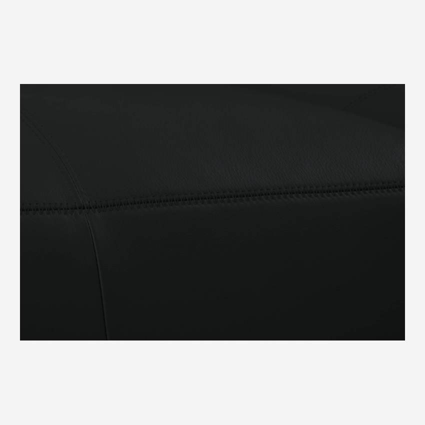 4-Sitzer Sofa aus Semianilinleder Savoy platin black