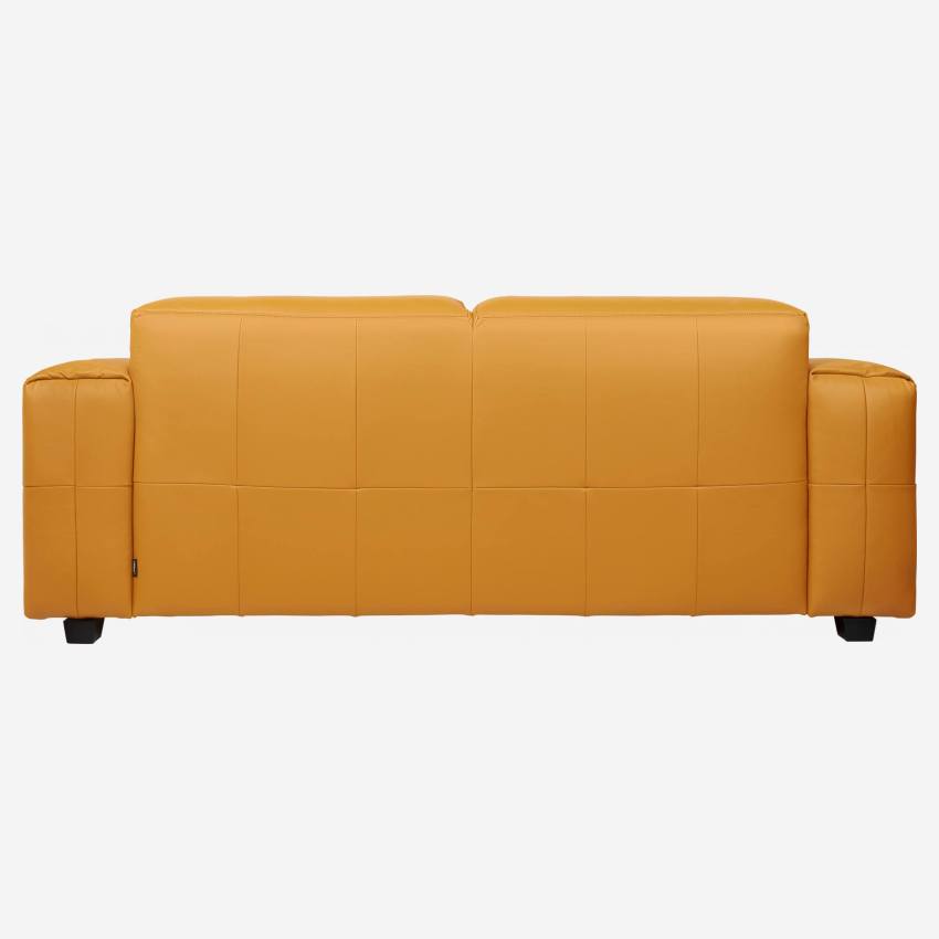 Savoy leather 4-seater sofa - Cognac