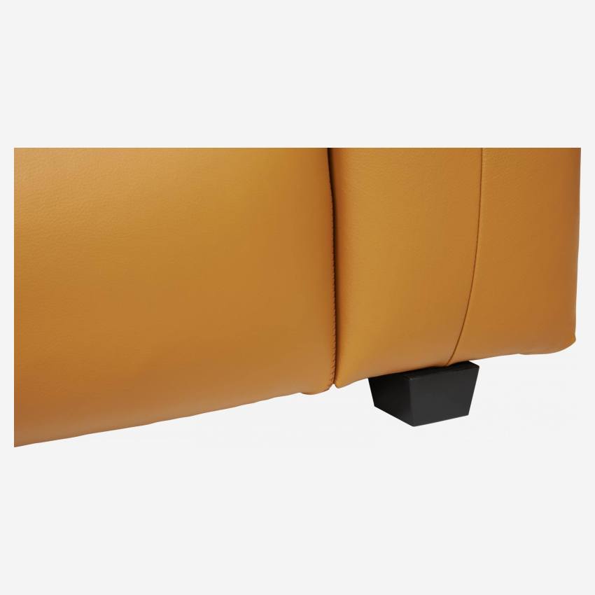 Savoy leather 4-seater sofa - Cognac
