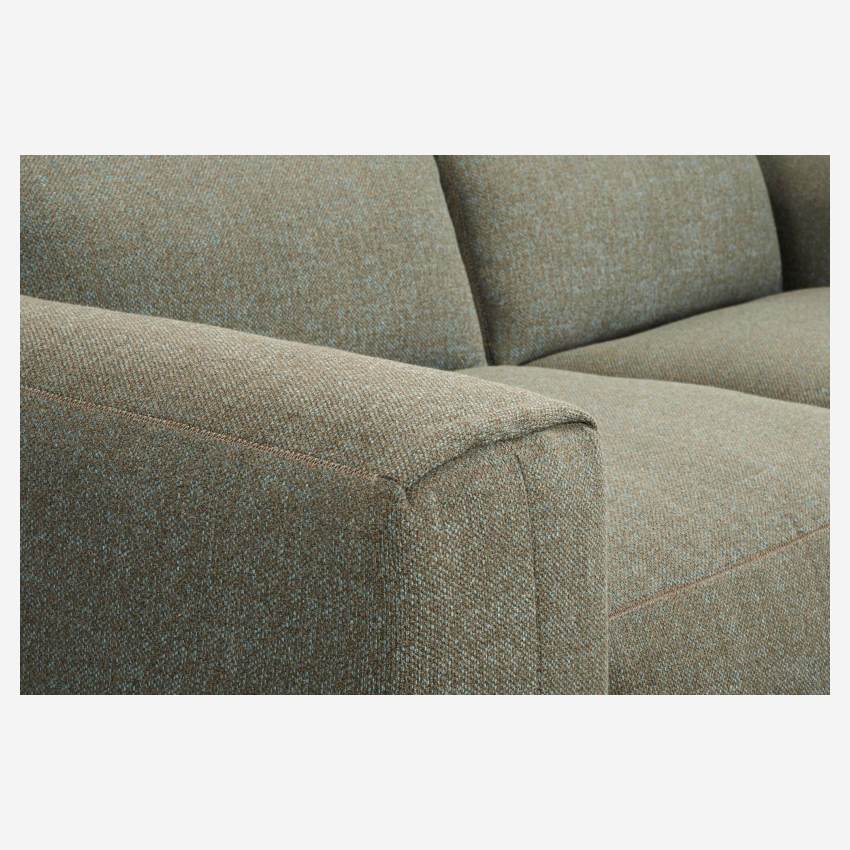 Lecce fabric 3-seater sofa - Dark grey