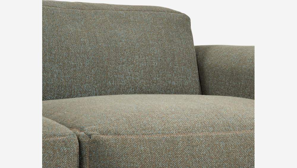 Lecce fabric 3-seater sofa - Dark grey
