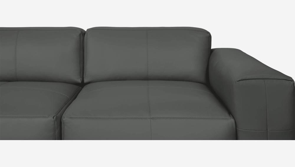 3 Seater Sofa In Savoy Semi Aniline, Semi Aniline Leather Sofa Care