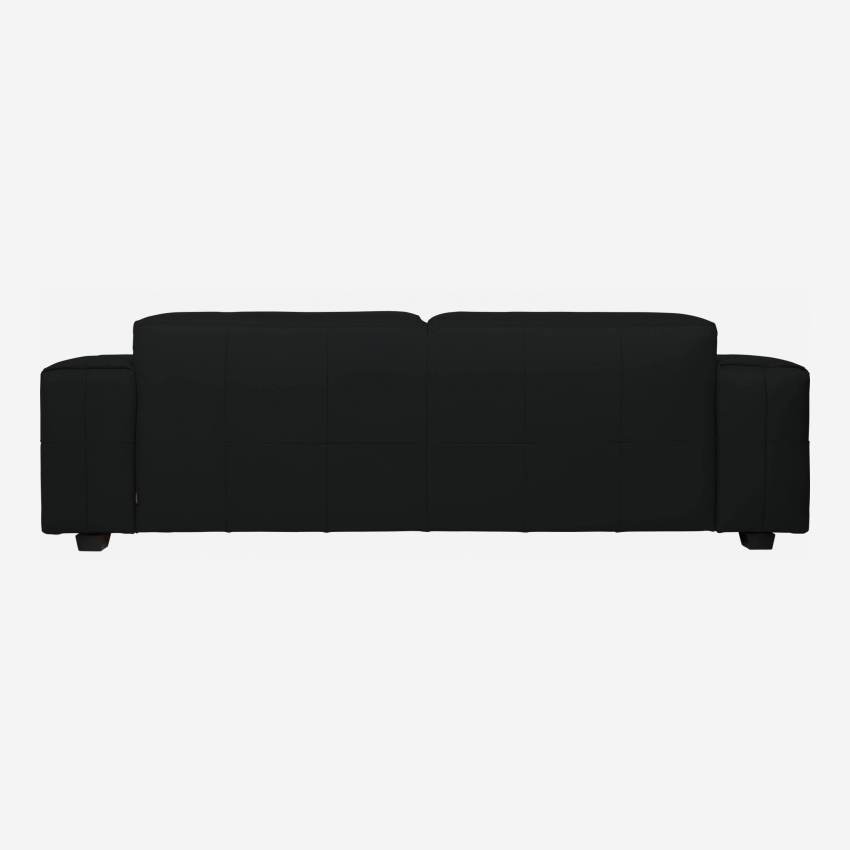 2-Sitzer Sofa aus Semianilinleder Savoy platin black