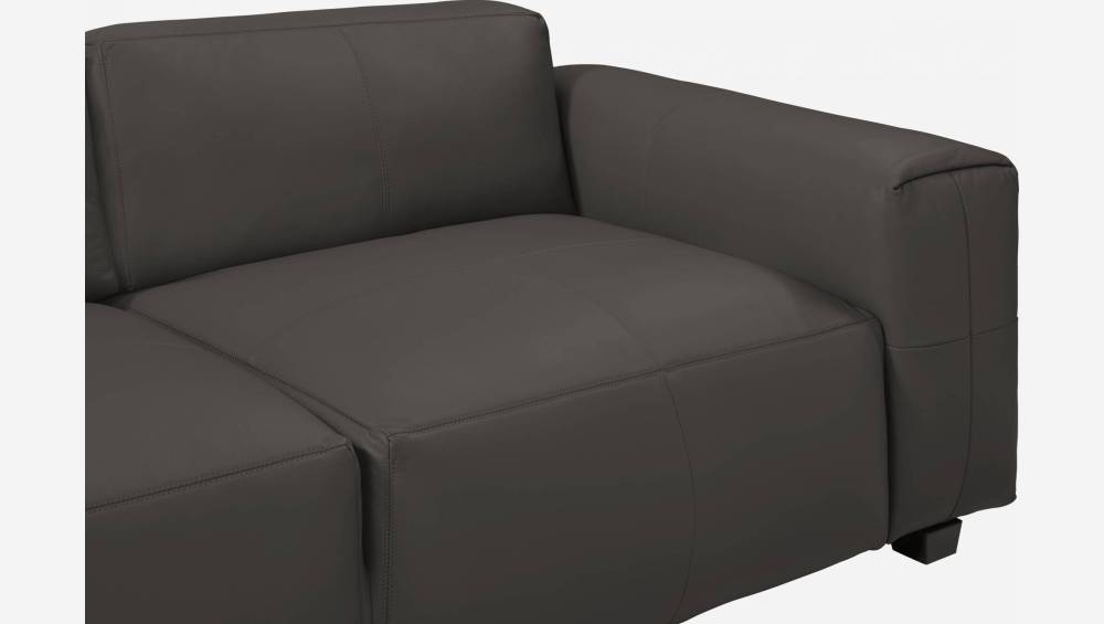 Savoy leather 2-seater sofa - Amaretto brown