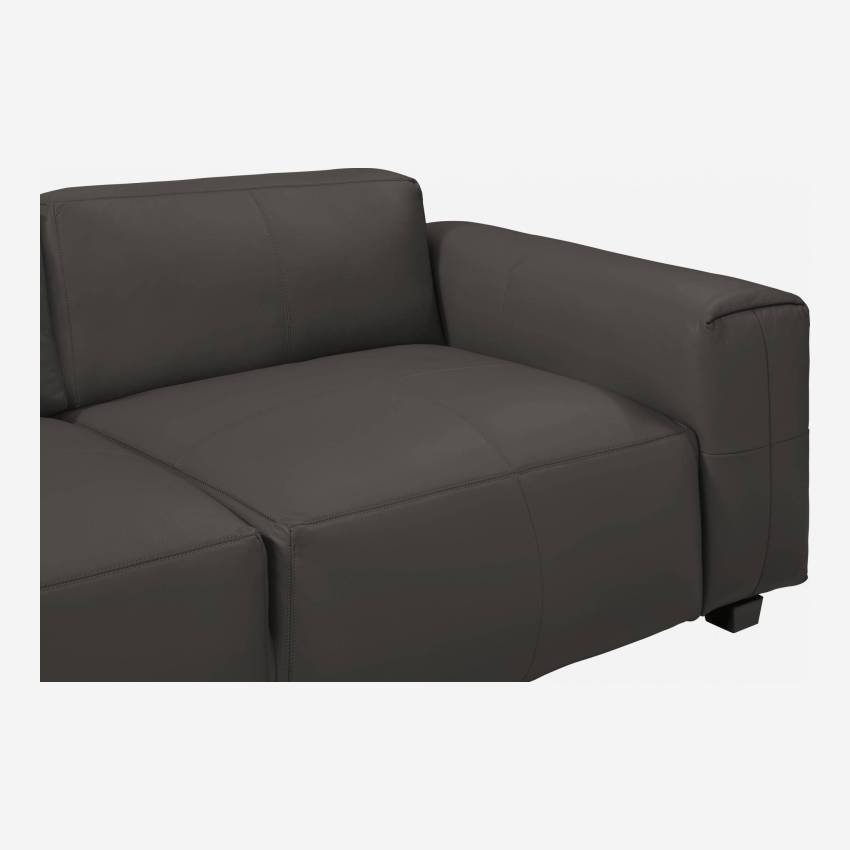 2-Sitzer Sofa aus Savoy-Leder - Amarettobraun