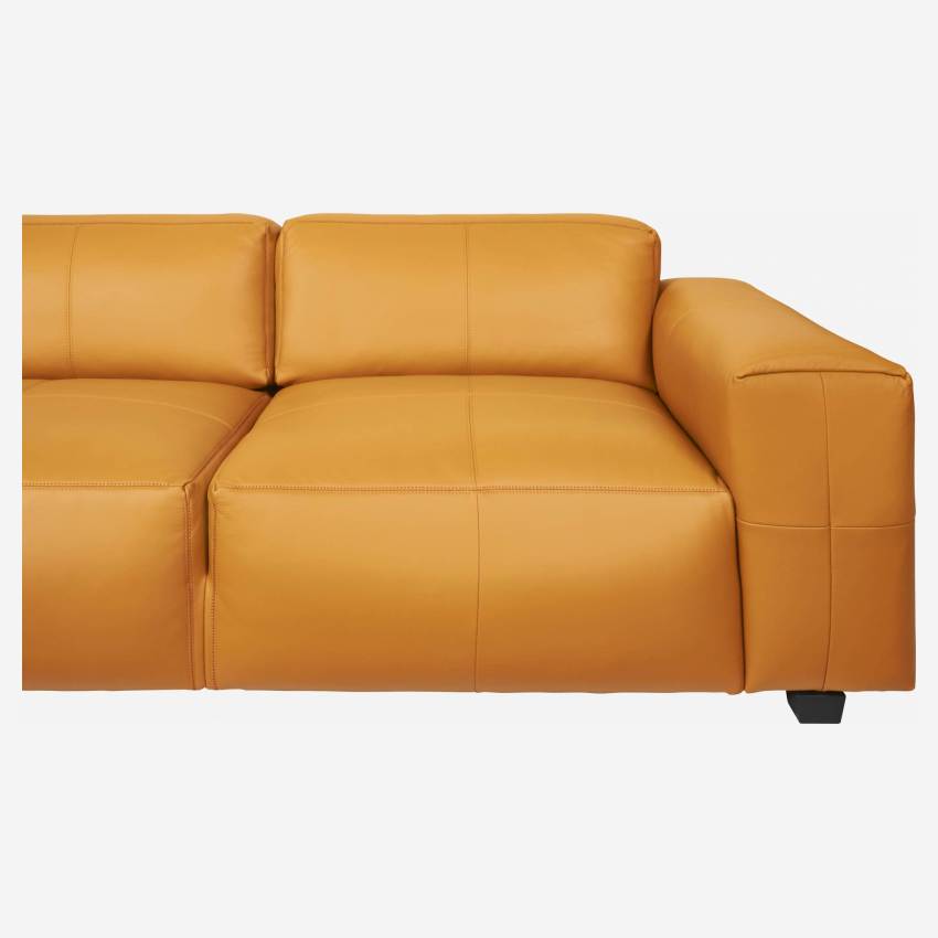 Savoy leather 2-seater sofa - Cognac