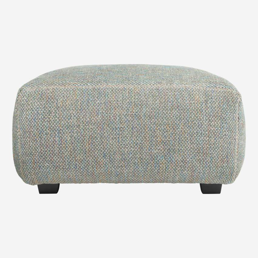Bellagio fabric footstool - Grey Green