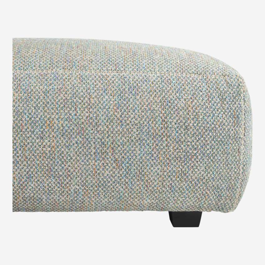 Bellagio fabric footstool - Grey Green