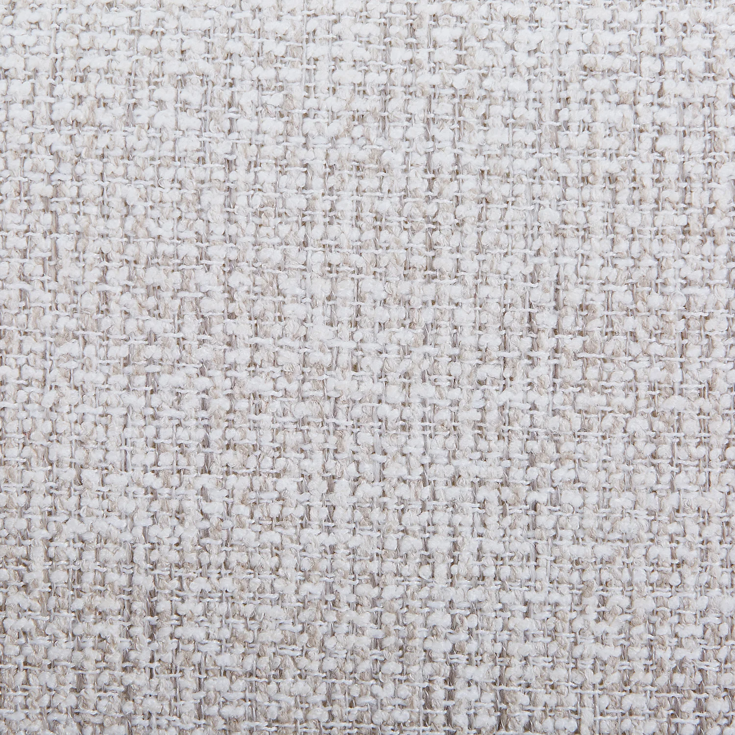 Lot de 2 chaises en tissu texturé et chêne massif avec accoudoirs - Crème - 2