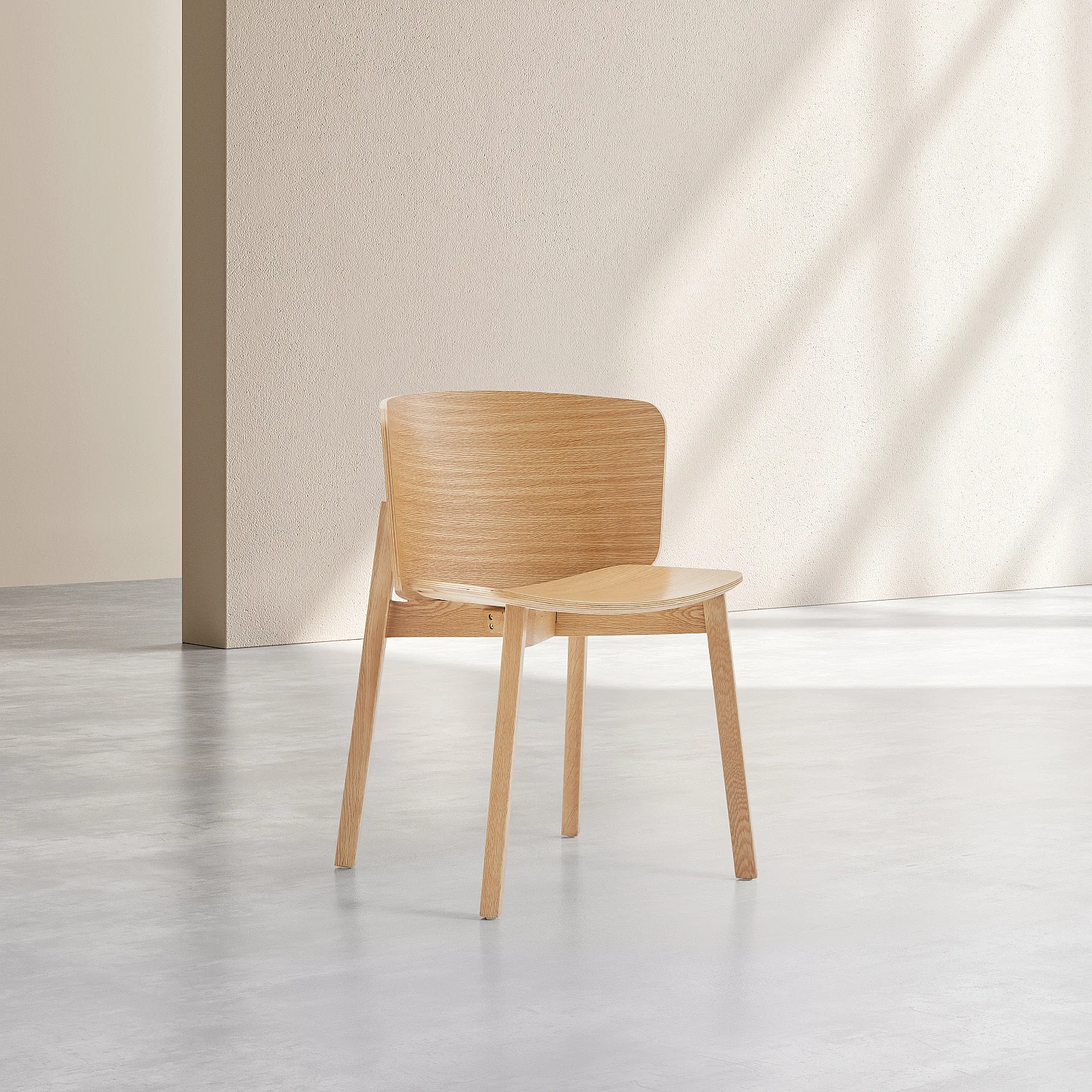 Lot de 2 chaises en chêne massif - 6