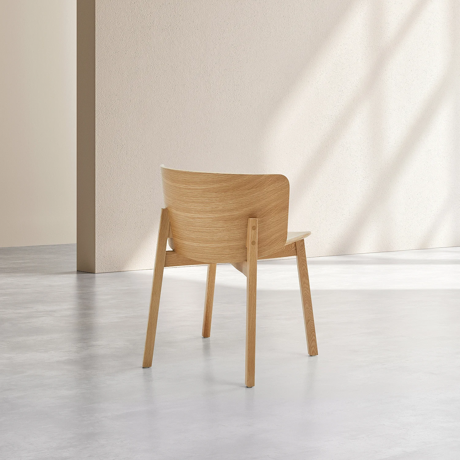 Lot de 2 chaises en chêne massif - 5