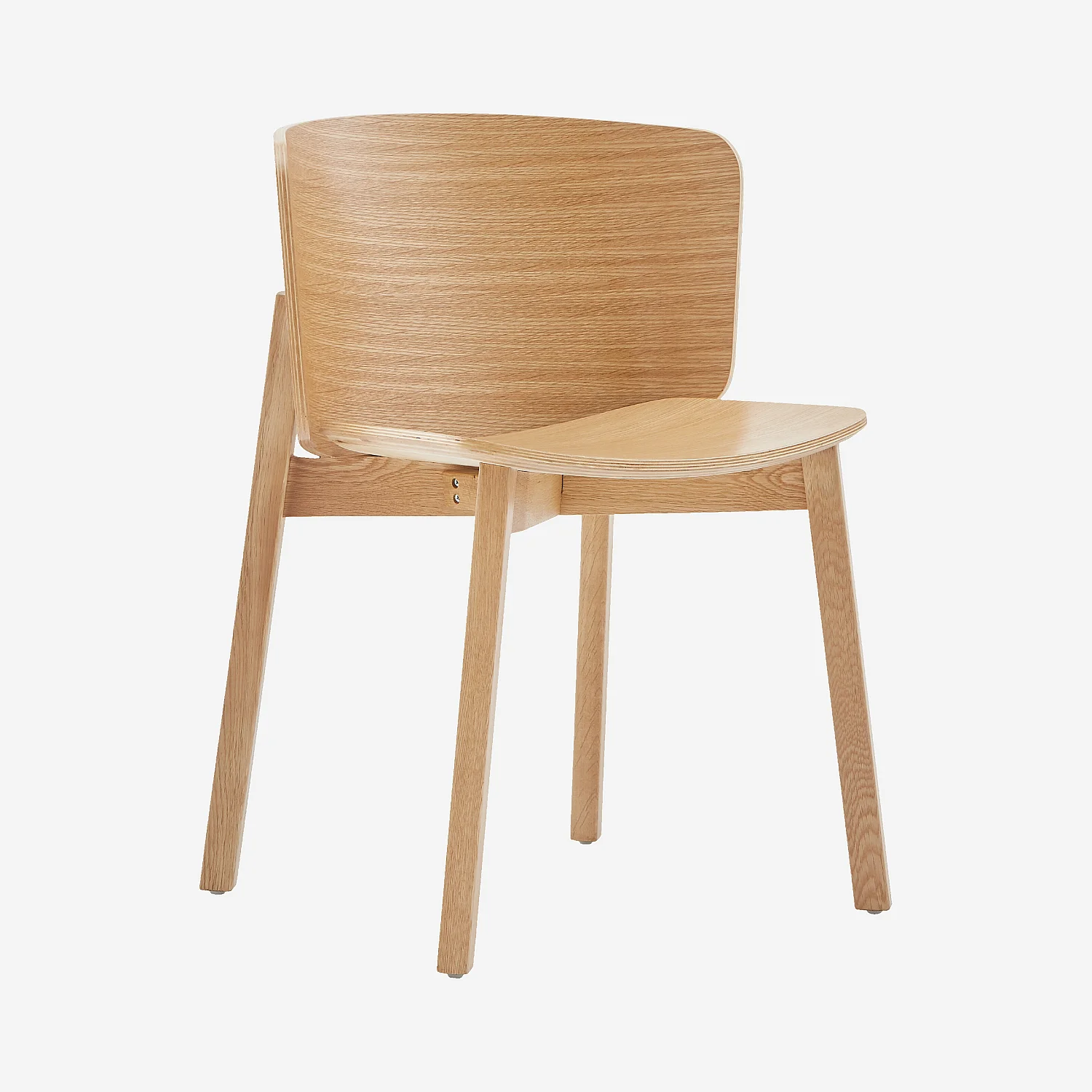 Lot de 2 chaises en chêne massif - 1