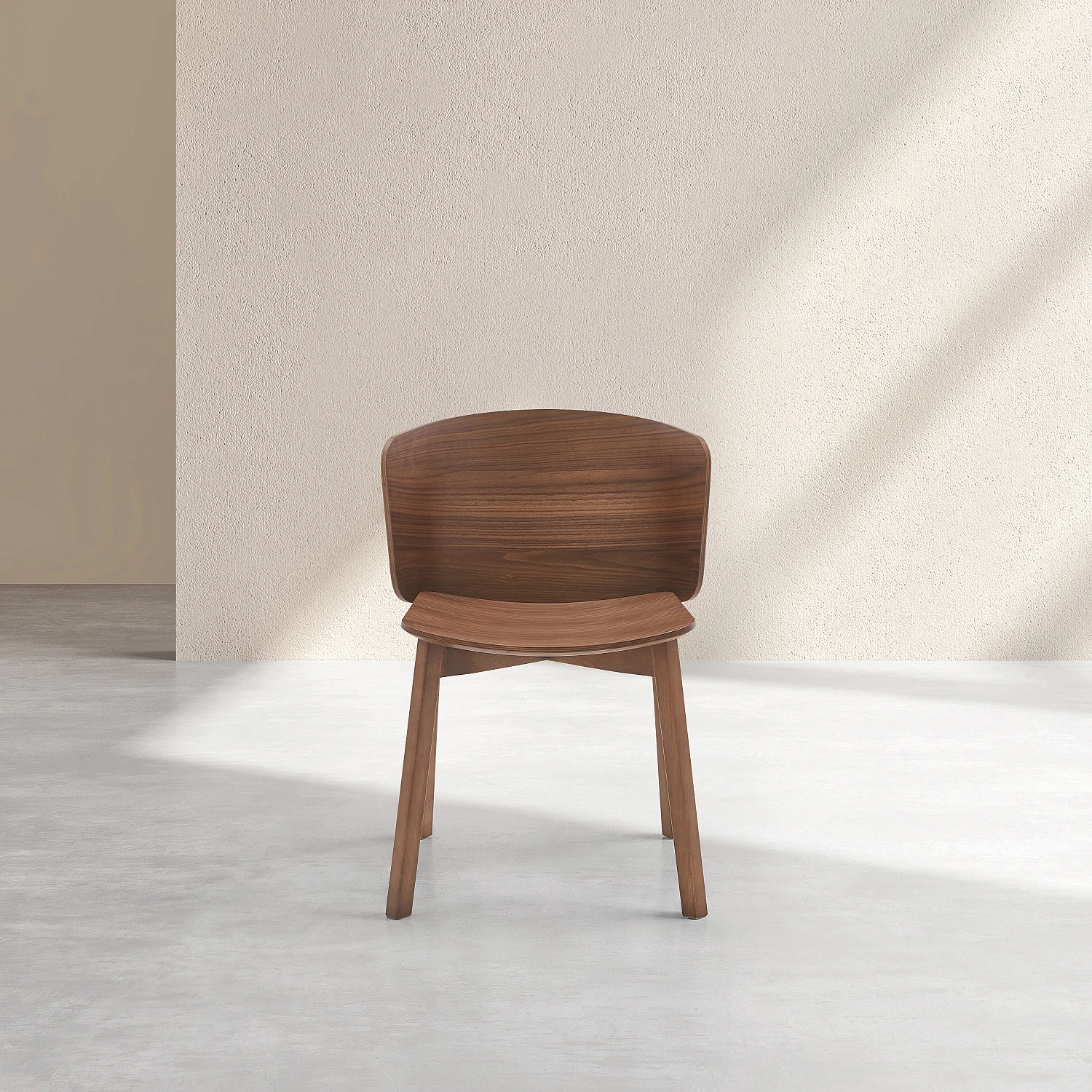 Lot de 2 chaises en chêne massif finition noyer - 4