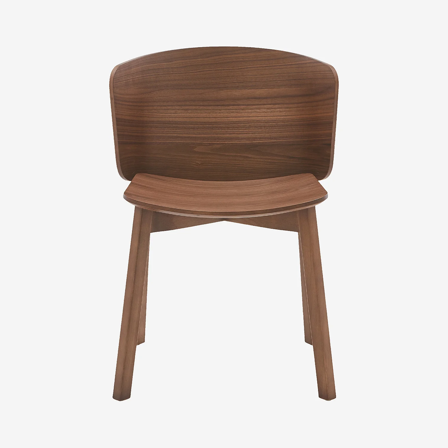 Lot de 2 chaises en chêne massif finition noyer - 3