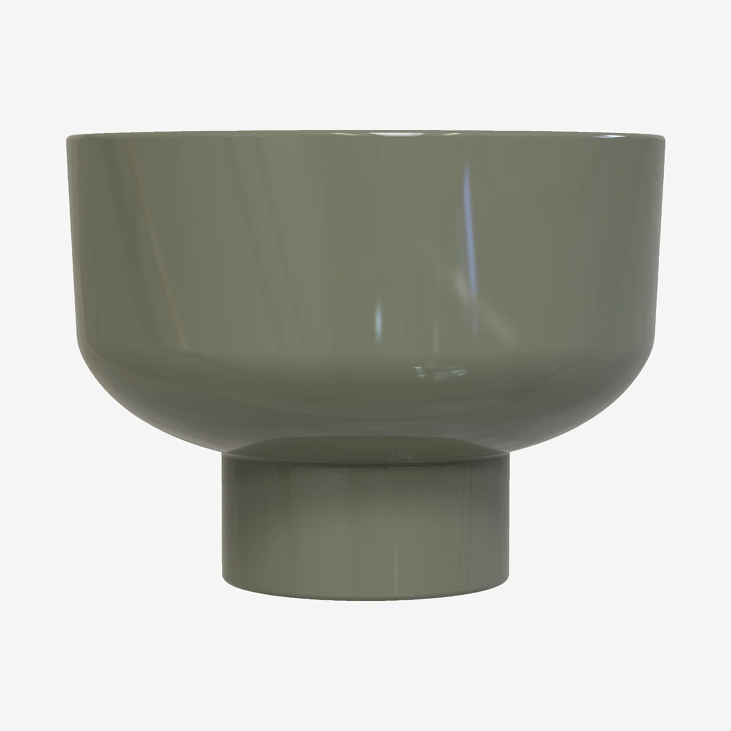 Table basse en métal - Vert argile émaillé - 2