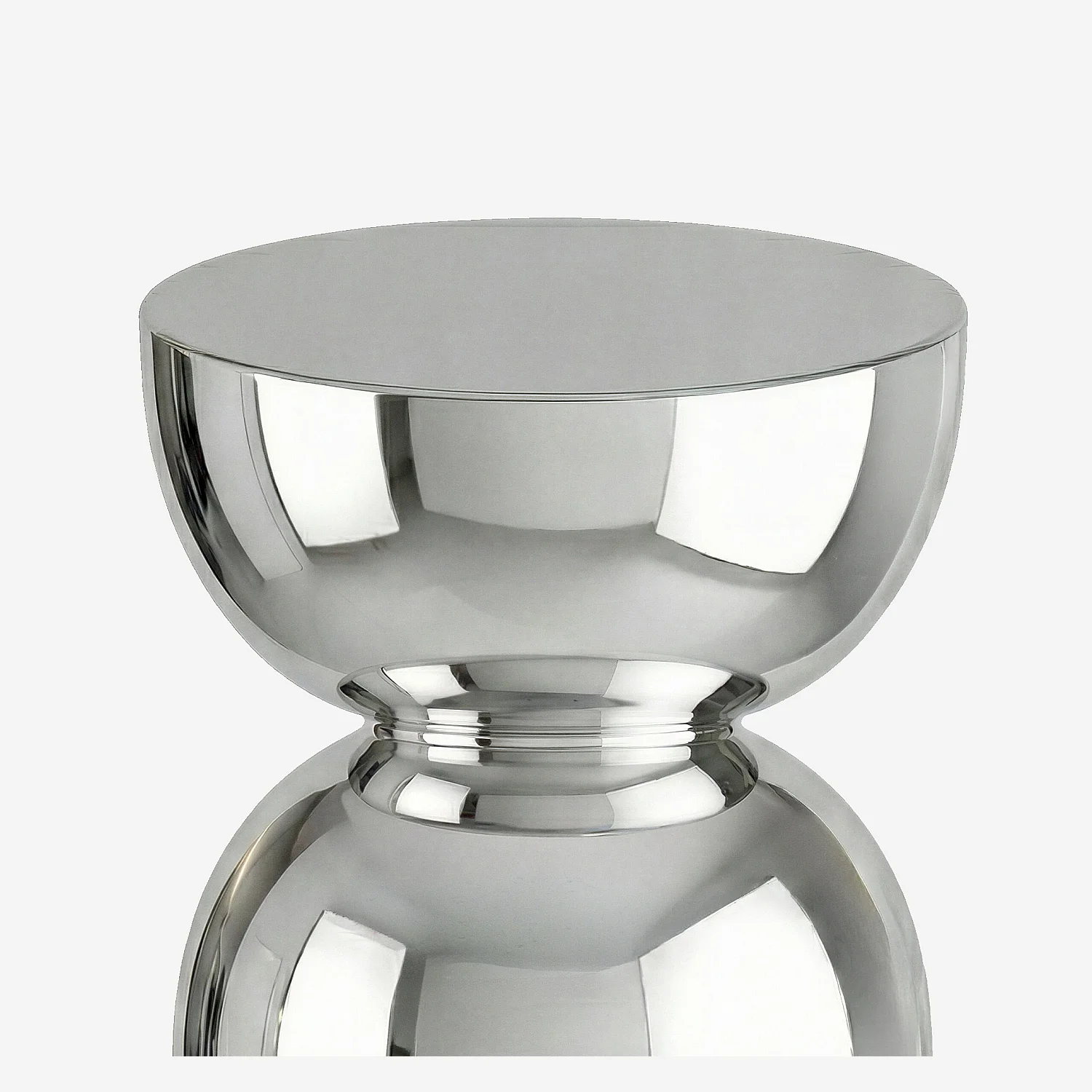 Table d'appoint en métal - Chrome - 3