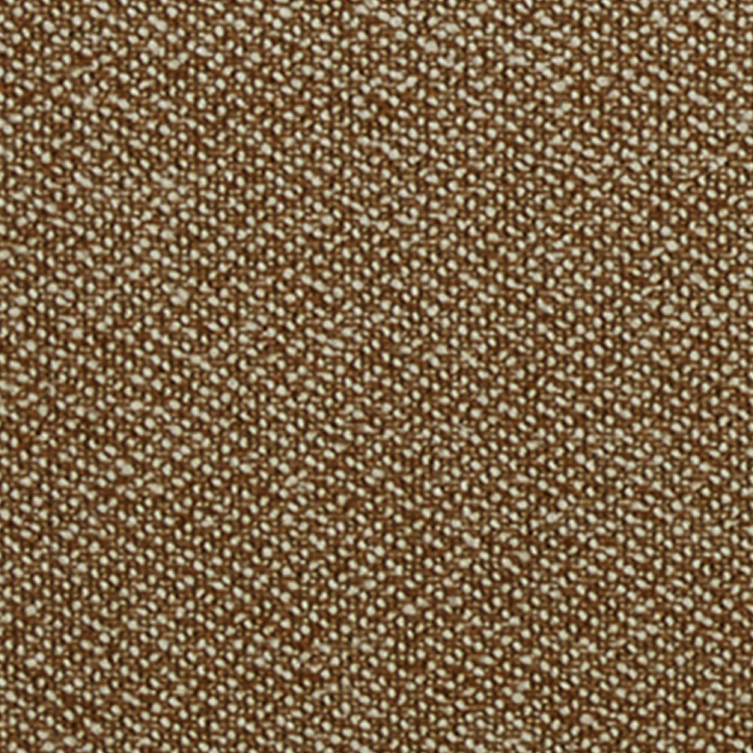 Canapé 3 places en tissu texturé et bois - Marron noisette - 3